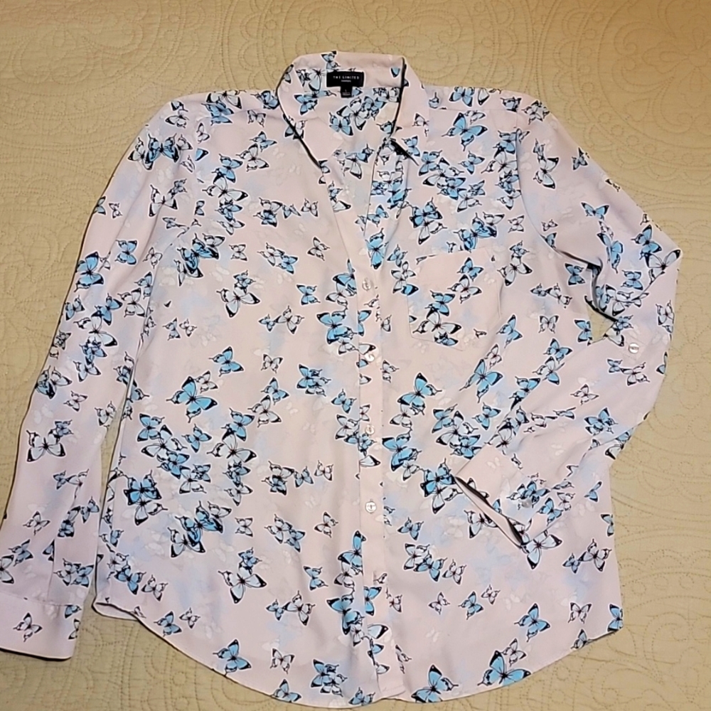 🦋Butterfly Button Down🦋Women's Large🦋The Limited🦋EUC